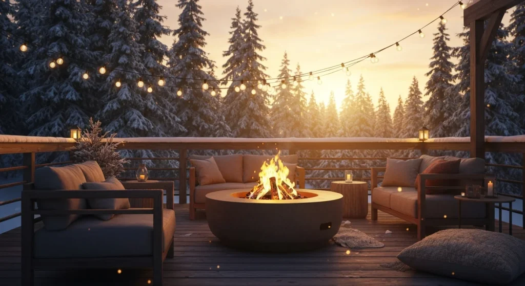 Cozy Winter Deck Ideas: Fire Pits, Heaters & More for Cold Weather Enjoyment