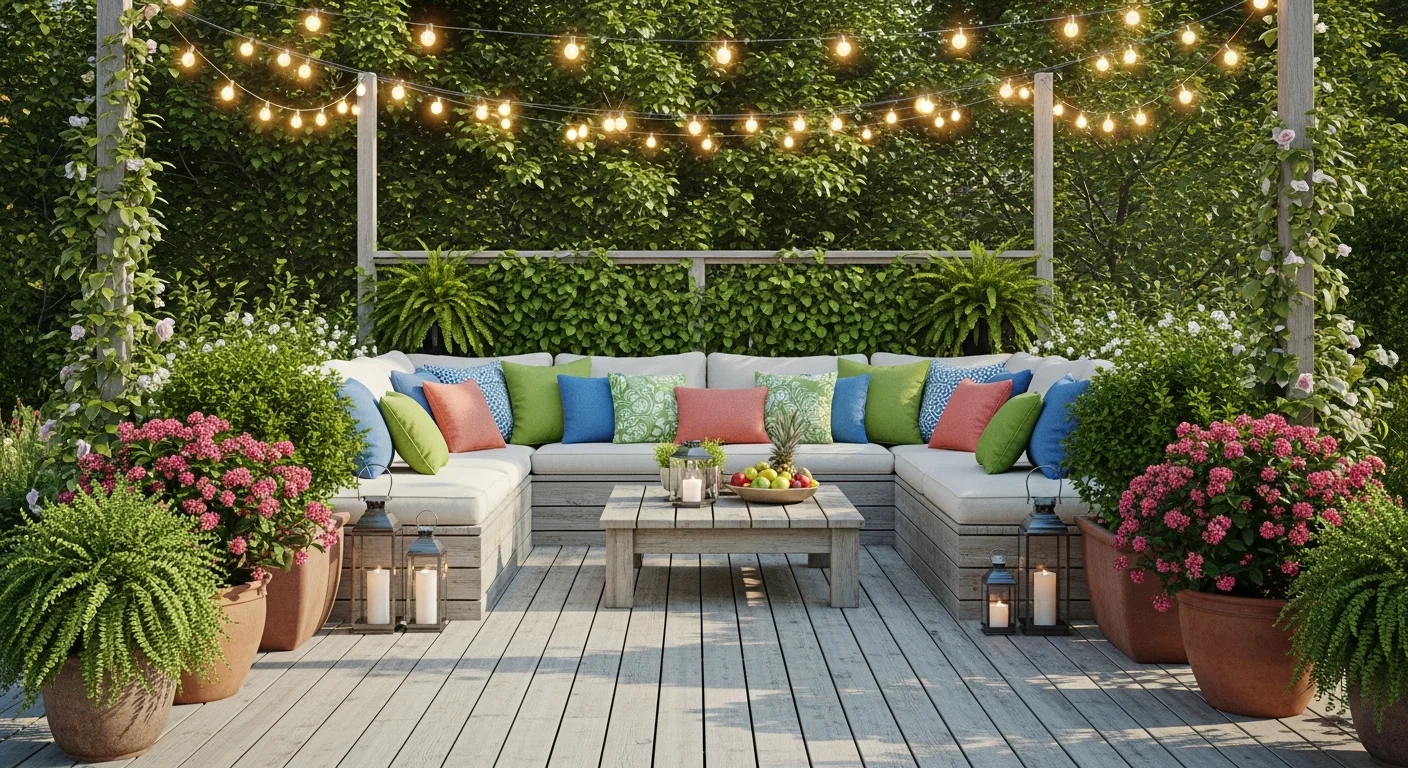 Built-In Deck Seating for Comfort and Function