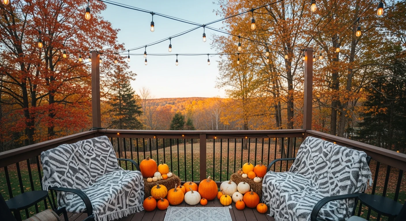 Autumn Deck Decor Embrace Fall Colors in Your Outdoor Space