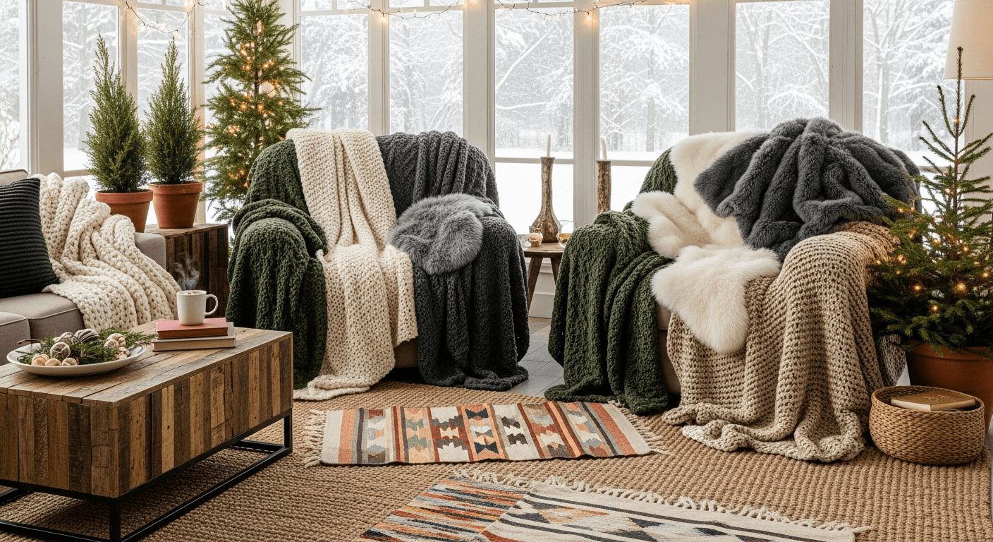 Bring in Plush Layered Furnishings